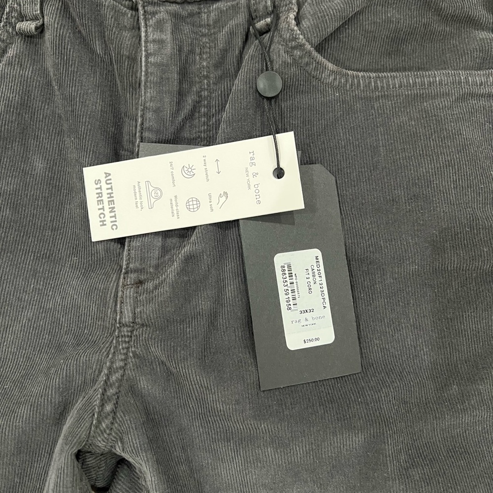 Rag & Bone Authentic Stretch Fit 2 Cord